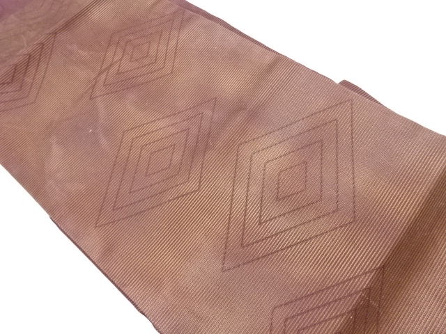 JAPANESE NAGOYA OBI FOR SUMMER / WOVEN RHOMBUS
